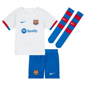 Dětský Fotbalový dres Barcelona Paez Gavi #6 2023-24 Venkovní Krátký Rukáv (+ trenýrky)